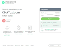 Tablet Screenshot of clicktaxi.com